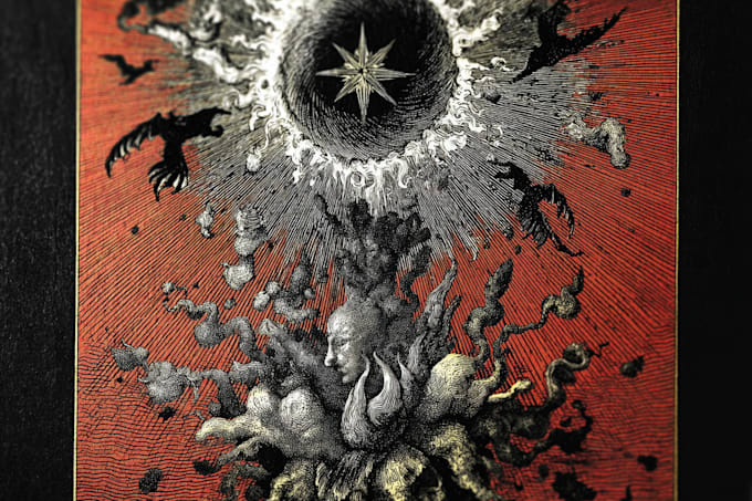 create dark art illustrations in pen and ink