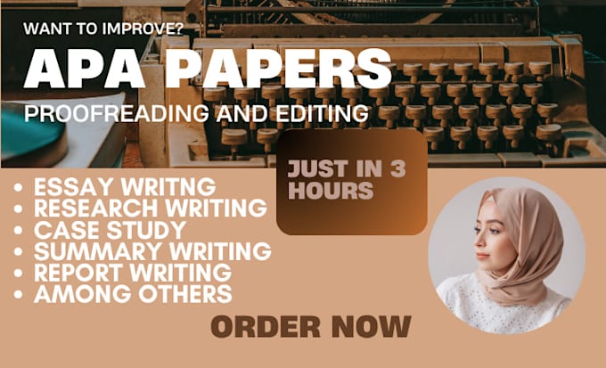 proofread and edit apa papers in 3 hours