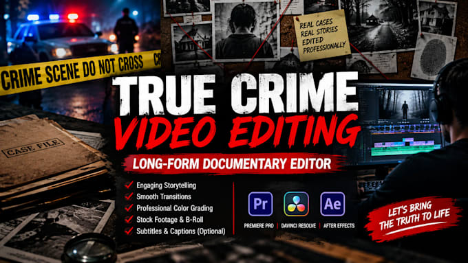 engaging true crime, bodycam, and horror story videos for youtube