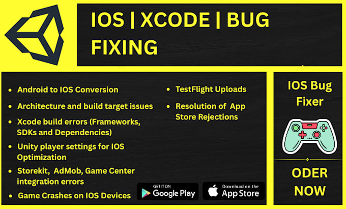 fix unity IOS xcode build issue and upload your game on IOS