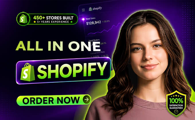 build shopify store design redesign, shopify website, shopify dropshipping store