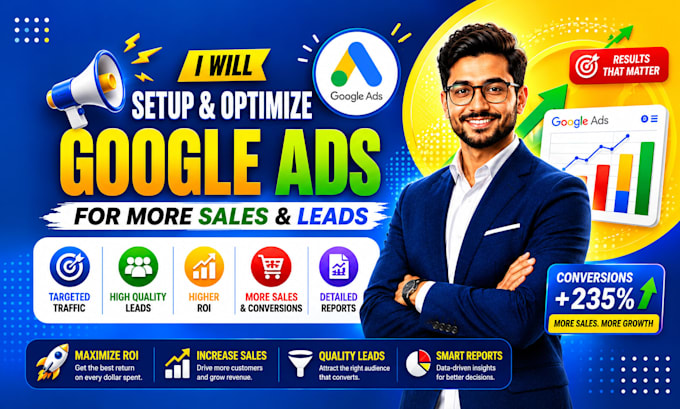 setup and optimize google ads for sales and leads