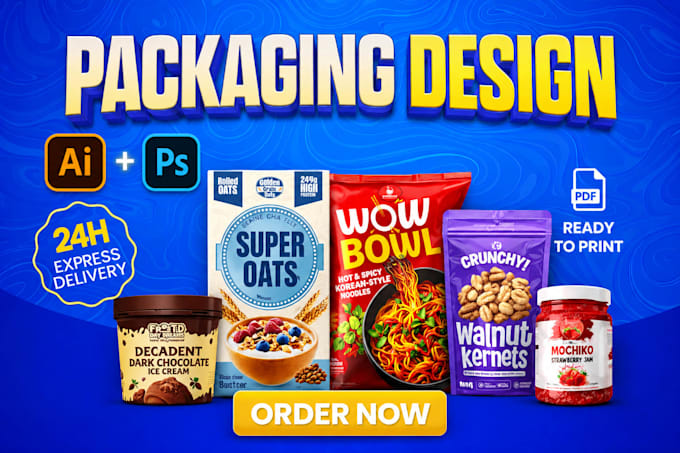modify, resize or do product packaging, label design 3d mockup and rendering