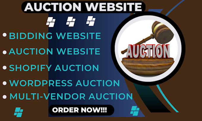 make a bidding auction website, and a multivendor website
