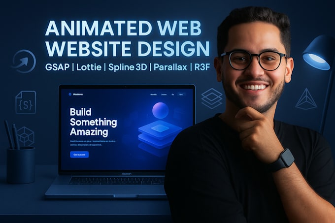 Design A Webflow Animated Website Using Gsap Lottie Spline 3d 