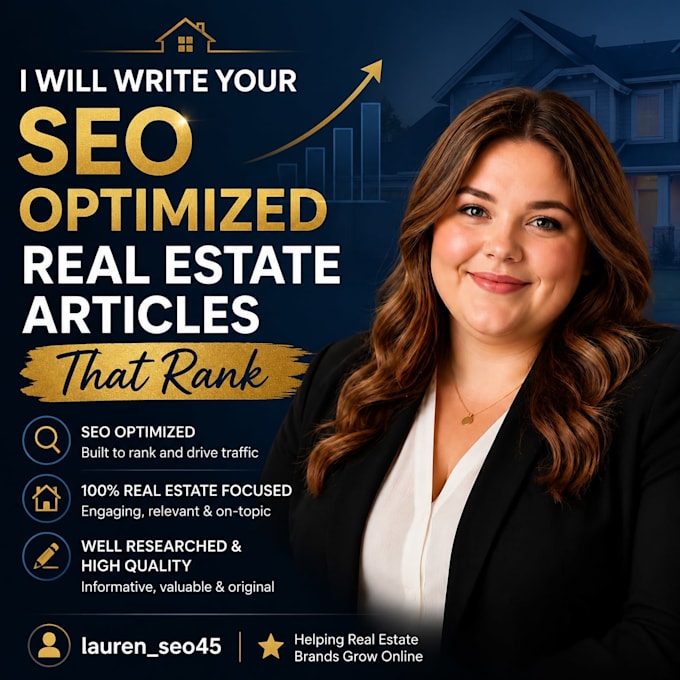 write your SEO optimized real estate articles that rank