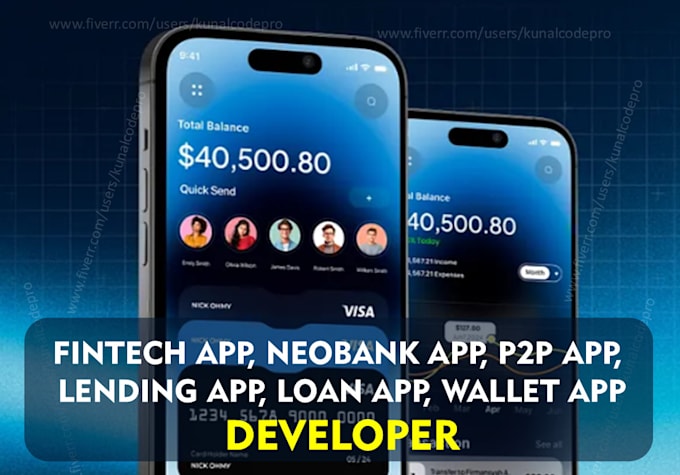 develop fintech app neobank app p2p app lending app loan app wallet app bank app