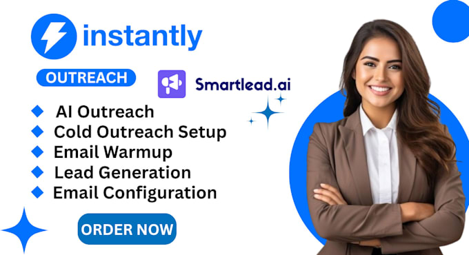 Setup instantly ai smartlead for cold email outreach marketing and ...