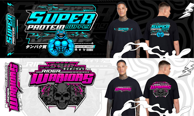 make a racing team design for merchandise and tshirt