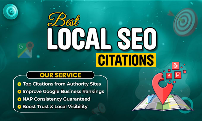 manually build top 300 local SEO citations, backlink, business directory