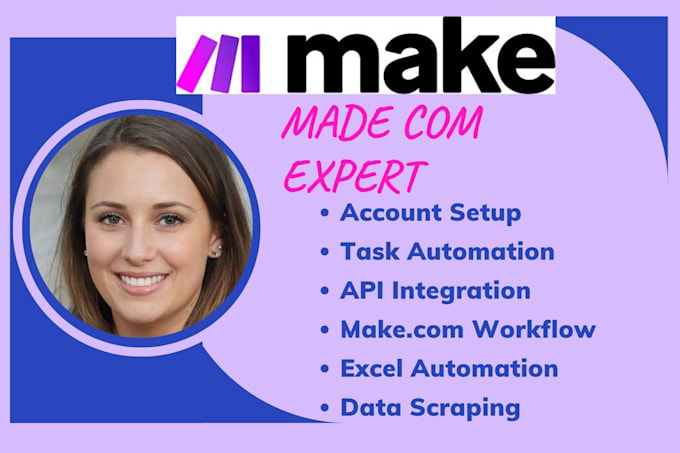 build or fix make com automation, scenario, api, or webhook, workflow made com