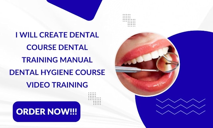 create dental course dental training manual dental hygiene course video training