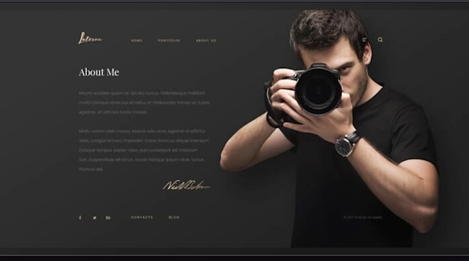build photography, portfolio and wedding website with online booking