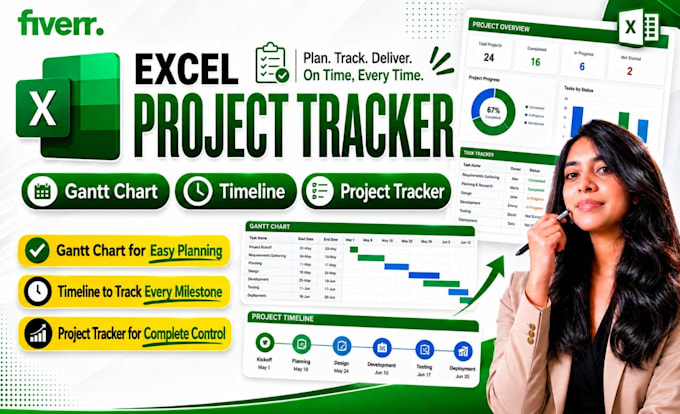 do excel gantt charts, timelines and excel project trackers