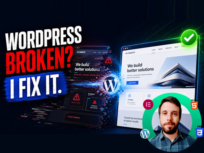 fix wordpress bugs, errors, and technical issues