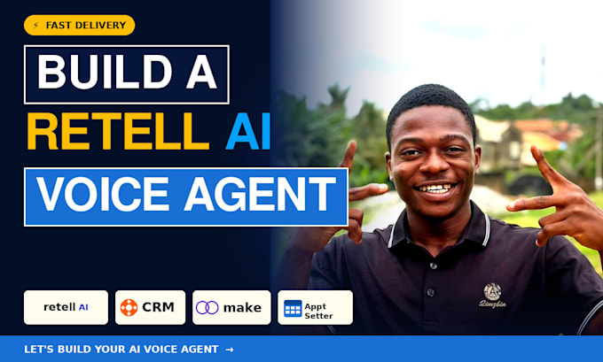 Build a retell ai voice agent with appointment setter, crm and make ...