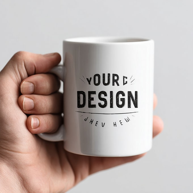do a custom coffee mug design or coffee cup design