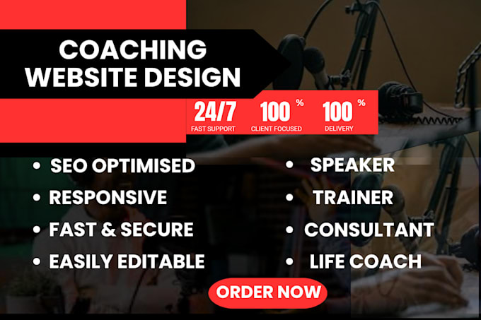 design coaching website for speaker, trainer and consultant