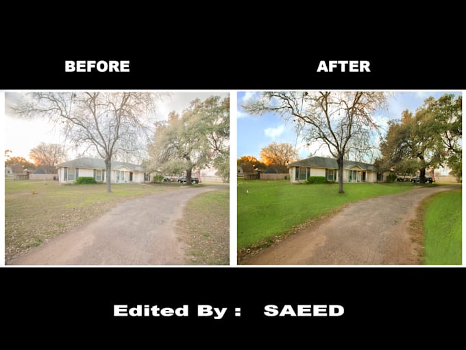 do edit real estate photo, interior or exterior in photoshop