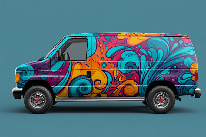 create vehicle wrap design, car wrap design, van wrap design