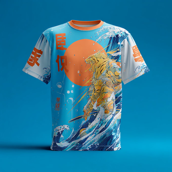 do creative custom anime print t shirt design
