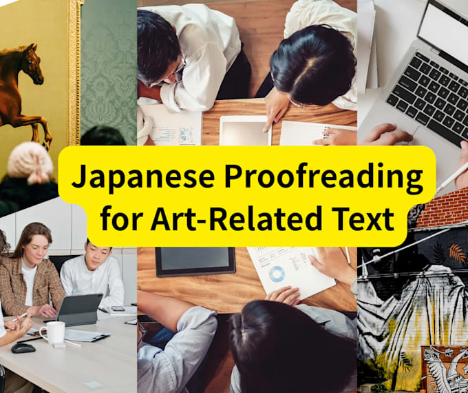 proofread japanese ads and art related texts