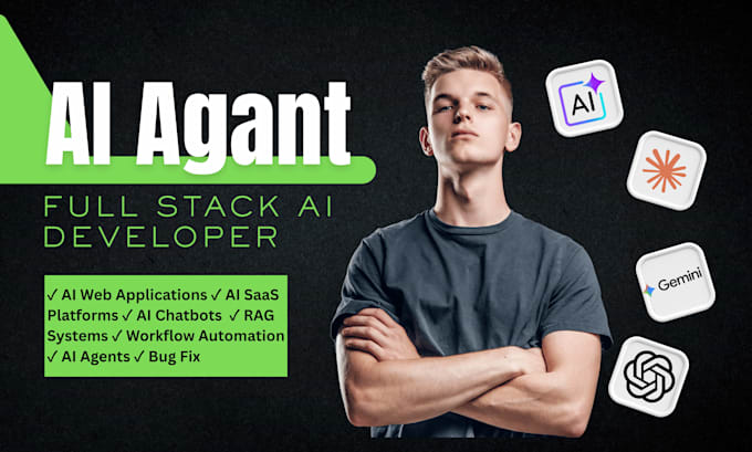 develop ai web application, ai saas, ai chatbot, ai agent and automation