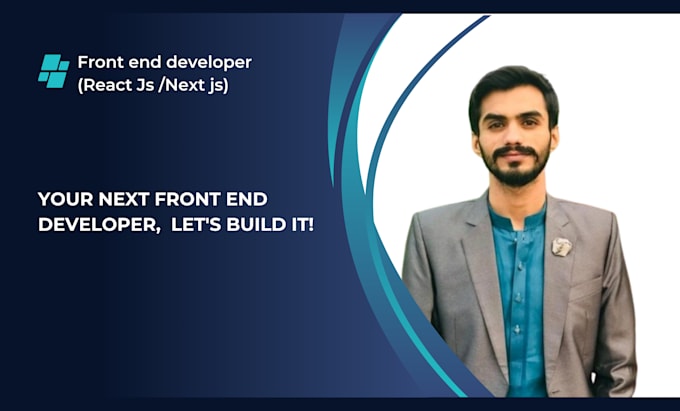 front end developer with react js next js responsive apps