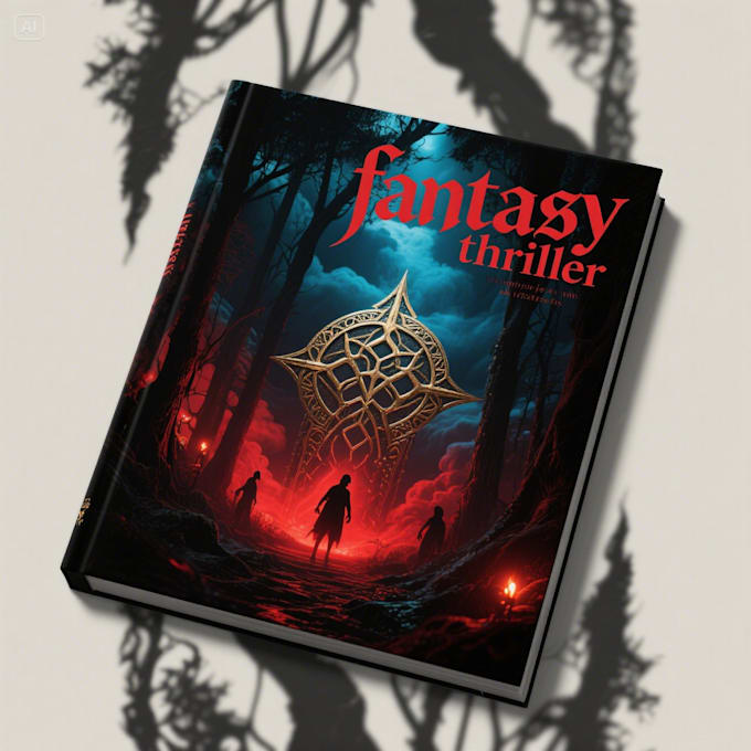fantasy book cover, thriller book cover design