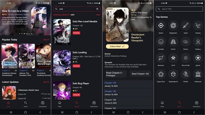 make android app or custom animated components