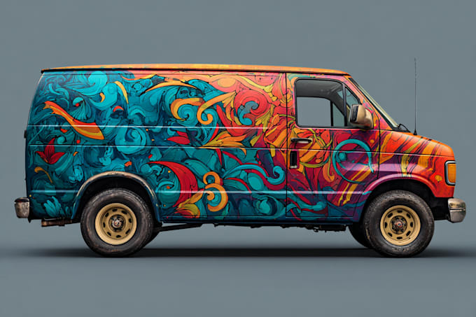 do car wrap design, vehicle wrap design, van wrap design