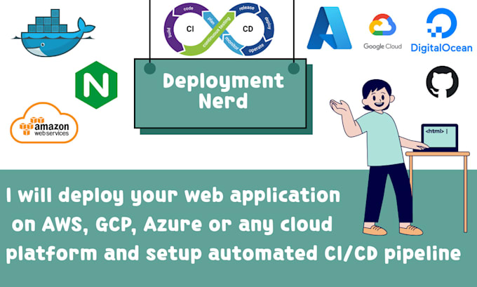 deploy dockerize web app on AWS azure cloud ci cd pipeline