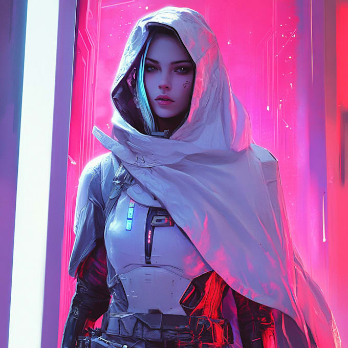 Create your sci fi character illustration or concept art by Hukhus | Fiverr