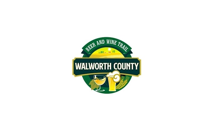 design modern beer and wine trail logo