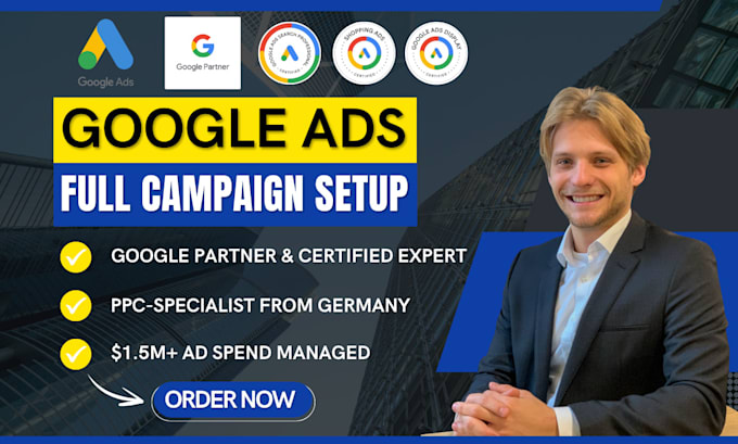setup, optimize and scale google search and pmax ads