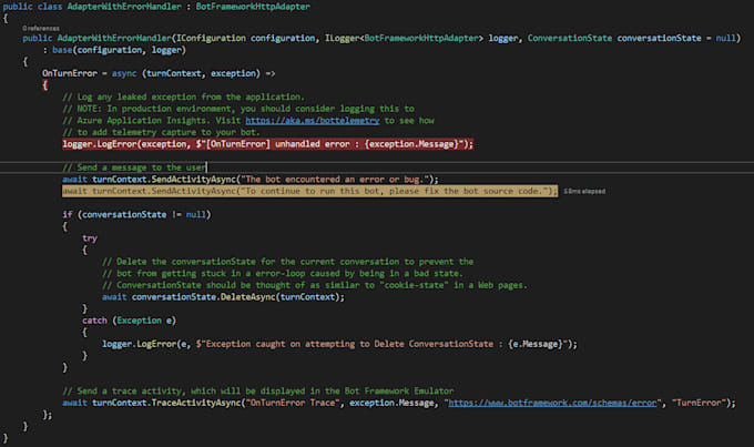 be debugging and fixing errors