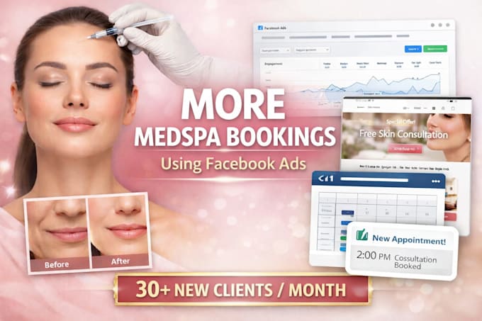 run fb ads, ai automation for clinics to get extra patient