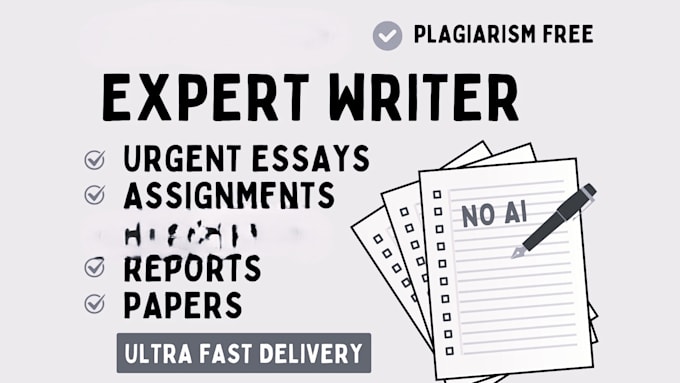 write report, case study, assignment and summary papers in any format