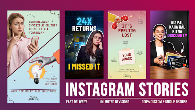 design stylish instagram stories