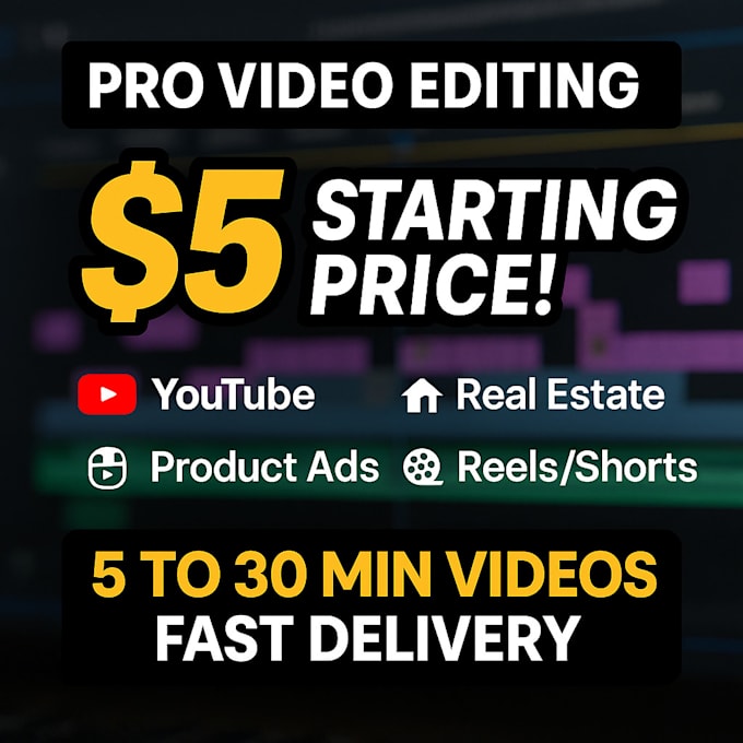 do cinematic video editing,colour grading and video editing