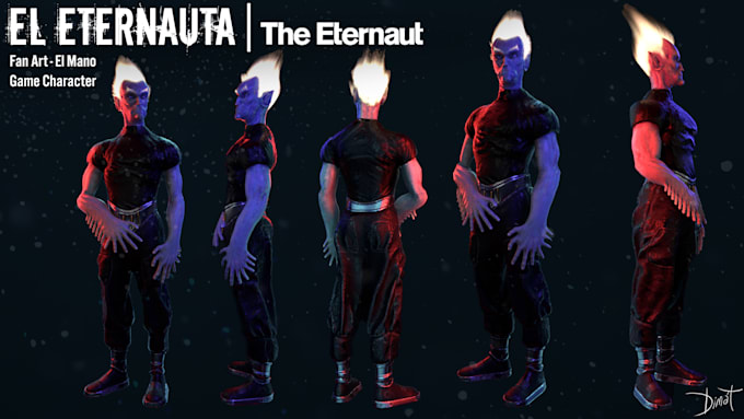 model game ready 3d characters with pbr textures
