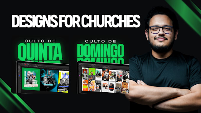 design church flyers with editable canva or PSD files