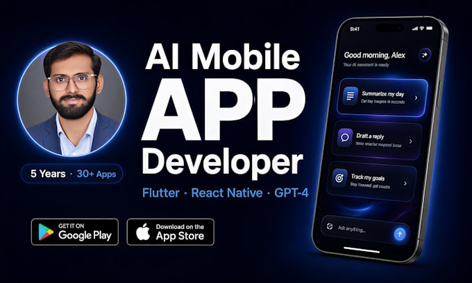 Build your ai powered mobile app using flutter or react native by ...