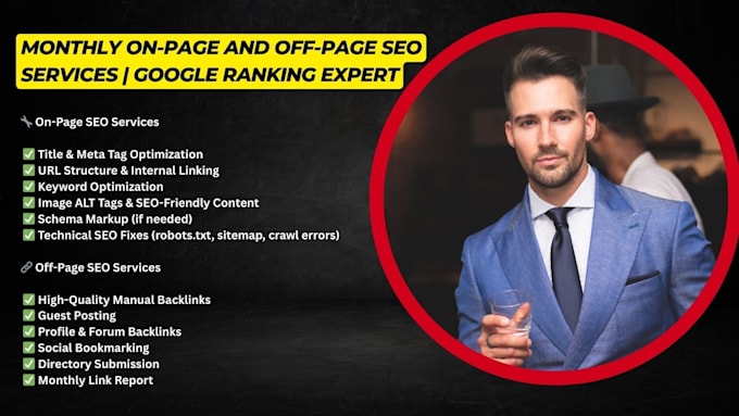 get high da, PR backlinks, quality tiered on page SEO
