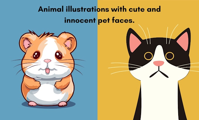 create human and pet illustrations in any outfit or pose