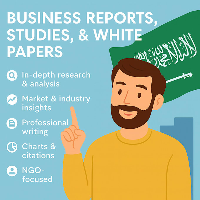 write market reports, business studies, or white papers