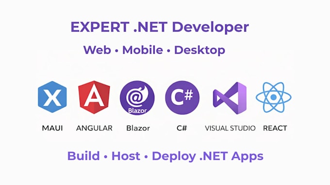 develop net maui, asp dotnet core, blazor pwa, wpf app