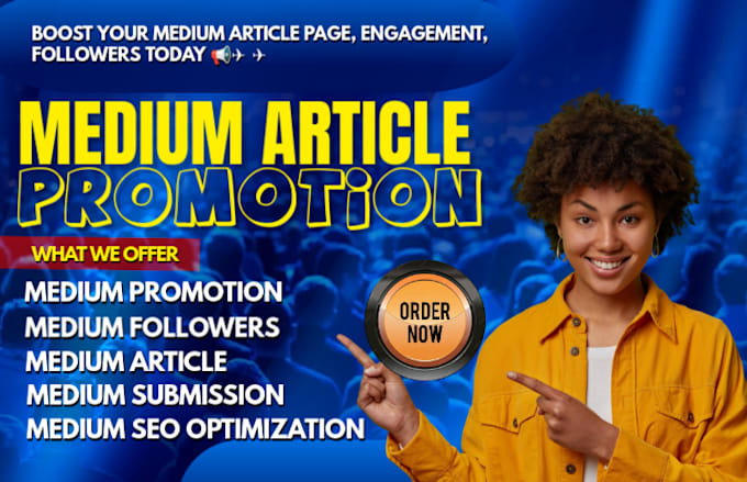 do organic medium article promotion to targeted audience