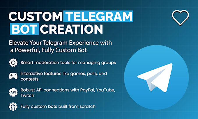 build powerful and custom telegram bots for your needs