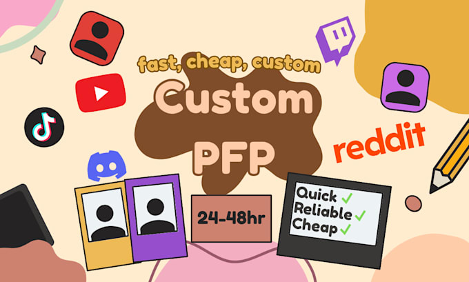 design profile pics for youtube, twitch and more